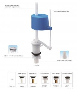 China G3/8 Piston adjustable toilet fill valve For Toilet Cistern Mechanism on sale 