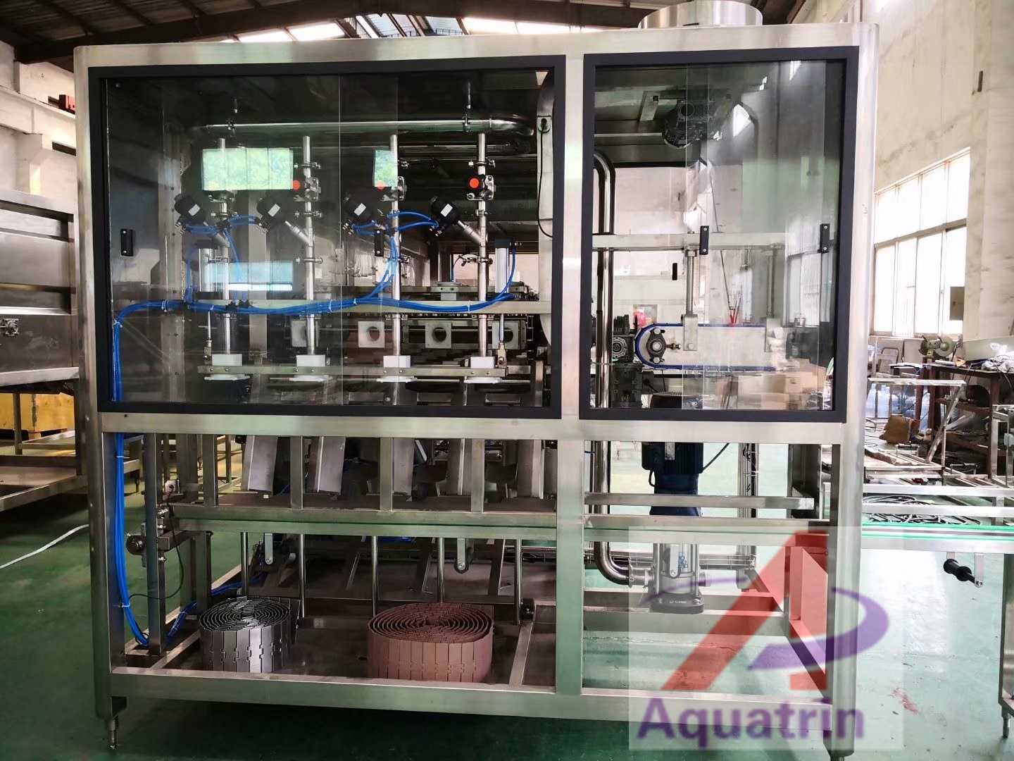2.2kw 1200 bottles / hour 5 Gallon Water Filling Machine For Barreled Water 2