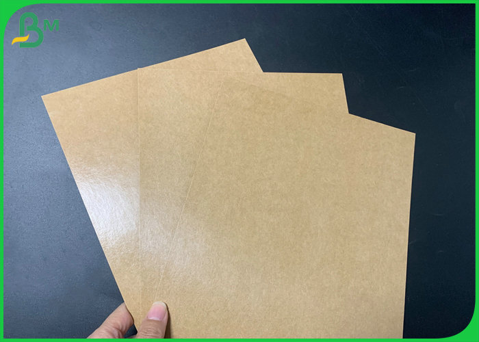 PE Coated High Stiffness Brown Kradt Paper 300gsm For Food Takeaway Box 