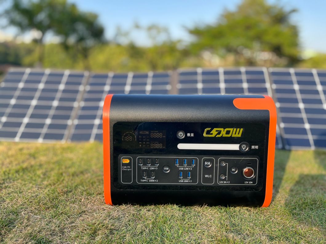 High Quality Portable Power Supply 2000W UPS Mobile Power Station Solar Panel