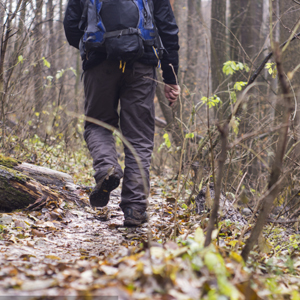 while you hunting and hiking, you can mark a trail to use for a few weeks during hunting season.