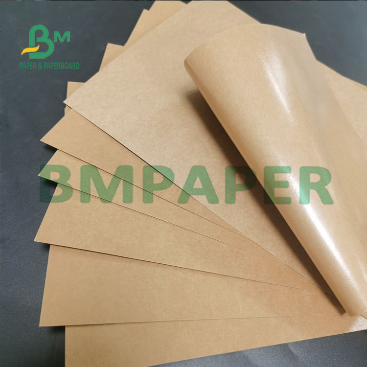 300g + 15g PE Coating Food Grade Wrapping Brown Kraft Paper For Packaging