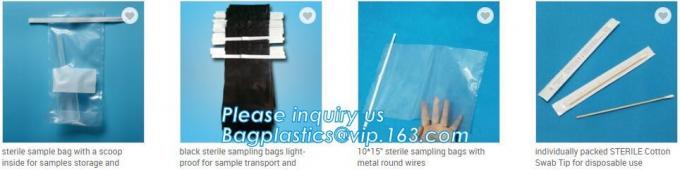 free-standing sterile sample bags for sample transport and storage, lab sterile sampling blender bag with filter, BAGEAS 3