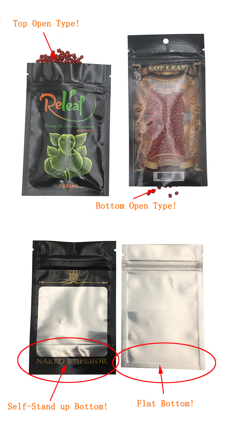 Custom Printed Cbd Gummy Candy Packaging Plastic Bag For Gummy Bear Packaging With k