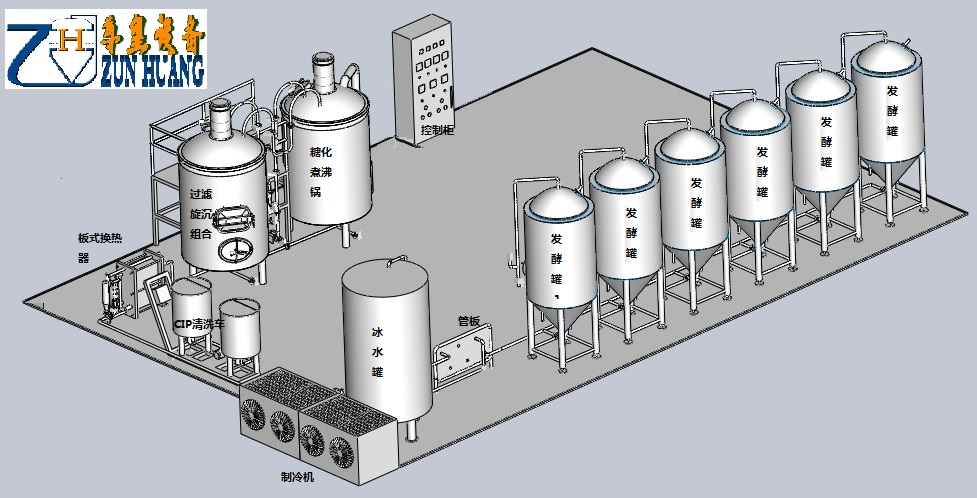 beer brewing equipment for micro brewery with CE and ISO