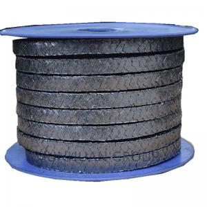 China Radiation Resistant Coiled 4x4mm Flexible Graphite Packing on sale 