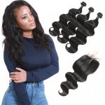 3 Bundles Brazilian Remy Virgin Hair Extensions Body Wave Customized Length