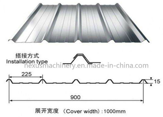 Popular in Russia Steel Ibr Roof Sheet Manufacturing Machine