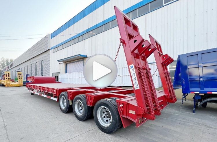 Heavy Duty 3 Line 6 Axles 130 Ton Low Bed Trailer for Sale in Congo