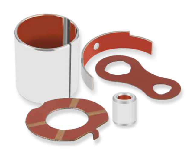 red ptfe composite bushing