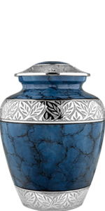 Heavenly Peace Adult Dark Blue Urn For Human Ashes