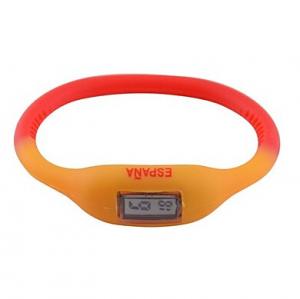 China Waterproof Silicone Wristband Watch / Silicone Ion Sport Bracelet Watch Digital Movt on sale 