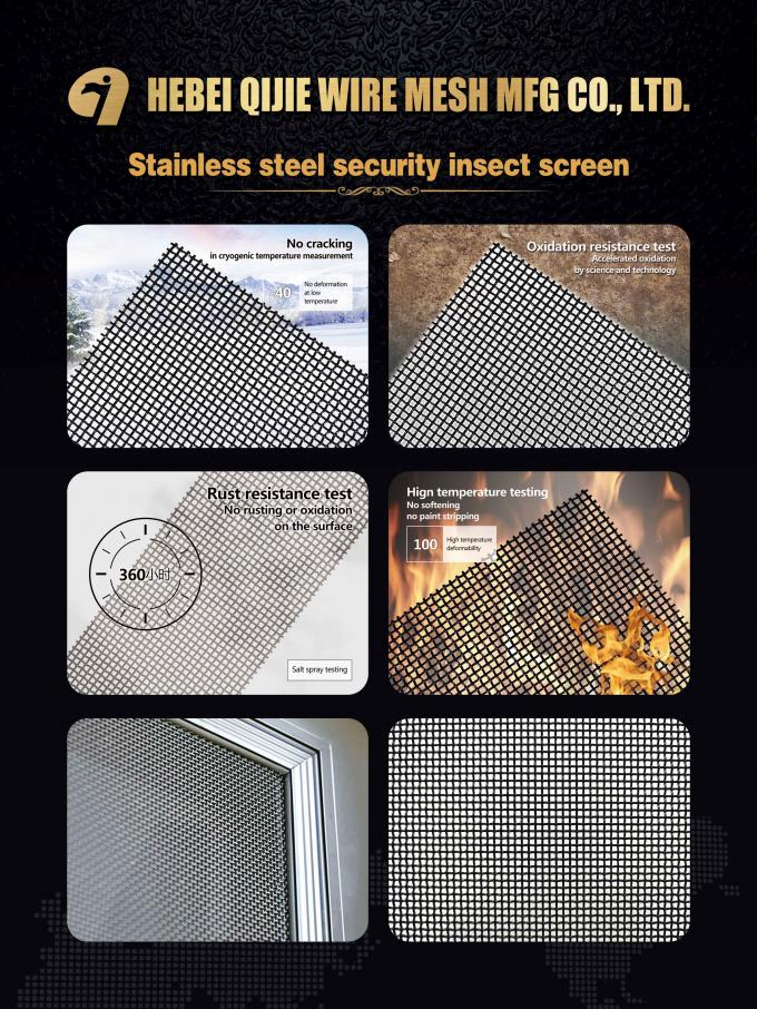 Corrosion Resistance Stainless Steel Window Screen With Clear Vision 1