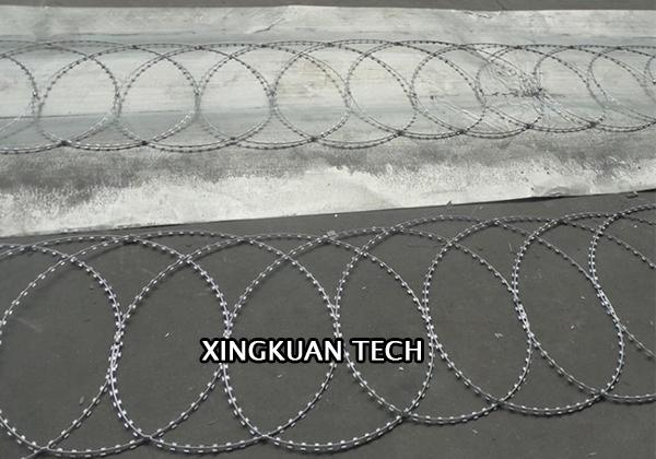 BTO-10 hot dipped gal flat wrap razor wire in panel used on fence top 5