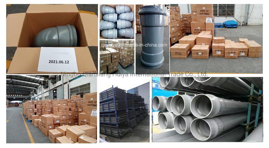 Plastic Water Pipe PVC Pipe Fittings GB DIN Standard Drain Water PVC Pipe Fitting