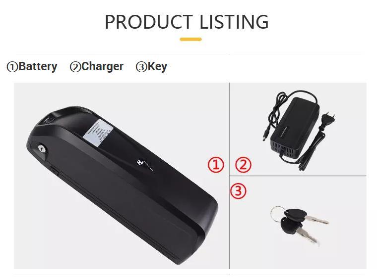 Hailong 36V 48V 52V Electric Bicycle Battery Rechargeable Lithium Ion Battery Pack for Scooter Ebike Conversion Kit