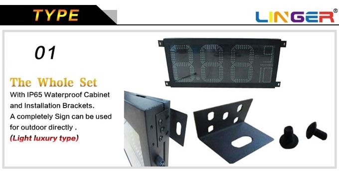 12 INCH RED COLOR FOUR DIGITS LED GAS PRICE DISPLAY FOR PETROL STATION 2