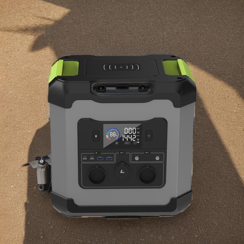 2000W (1680Wh) LiFePO4 Battery Portable Power Station Solar Energy Storage Generator Outdoor Emergency Sos Mobile Power Supply
