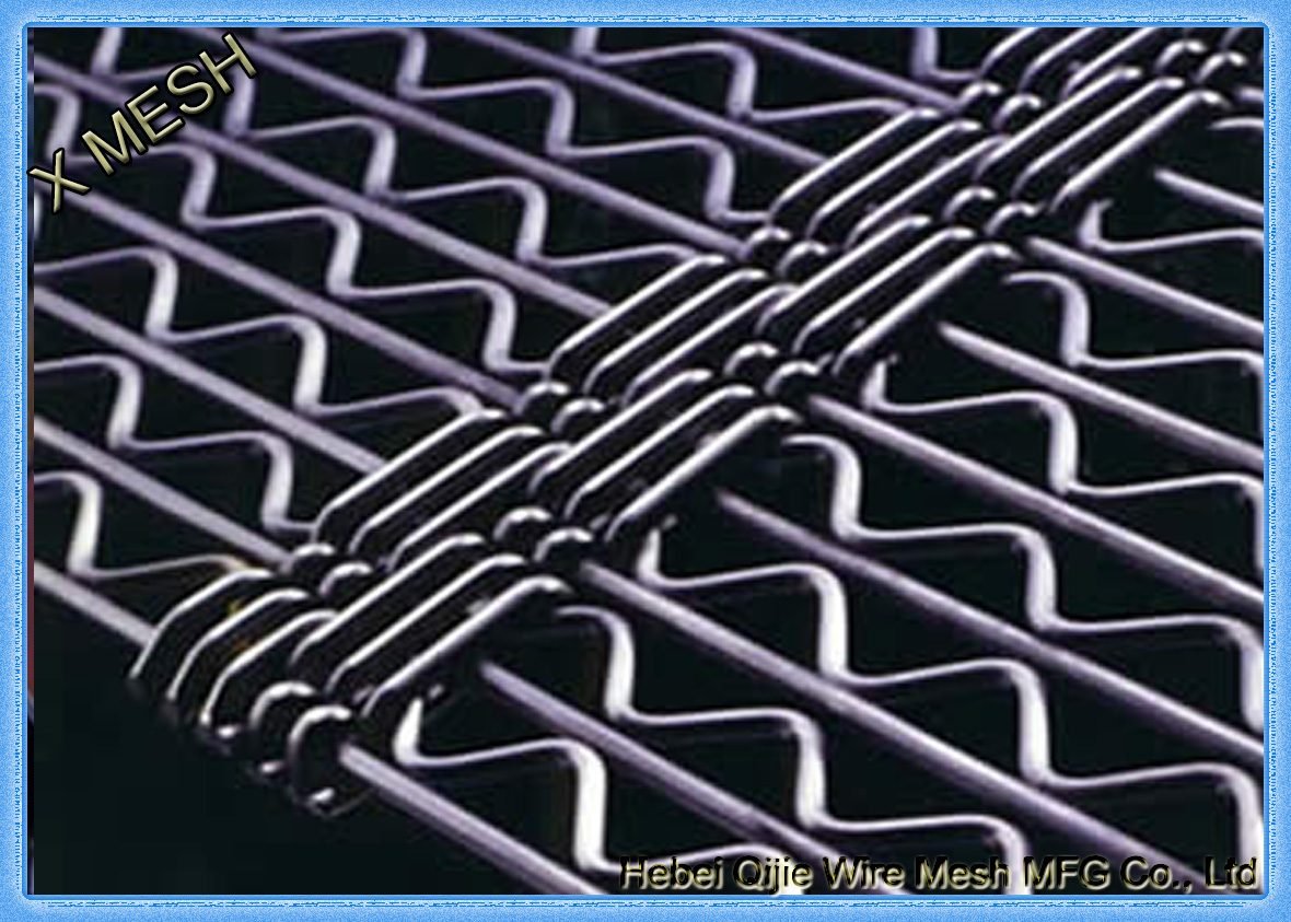 A piece of W type of self cleaning screen mesh.