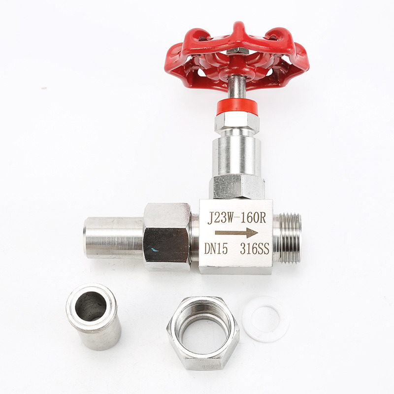 Industrial PTFE Stainless Needle Valve DN25 SS316