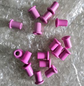 China CIP Molding Alumina Ceramic Eyelets Wire Guide 250 Degree Thermal Shock Resistance on sale 