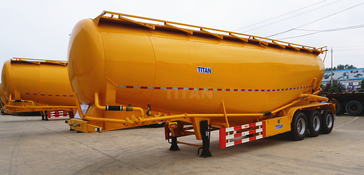 TITAN 3 axle 30/35cbm V type silobas bulk cement truck dimensions