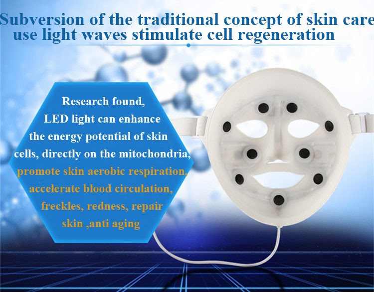 Beauty 3D Vibration Photon LED Facial Mask/Magic Skin Rejuvenation Led Mask pass CE & EMC & LVD
