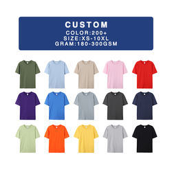 Men Clothes Blank 100% Cotton T-Shirt Men&prime; S Oversized Tshirt Print Logo Custom Embroidered T Shirt