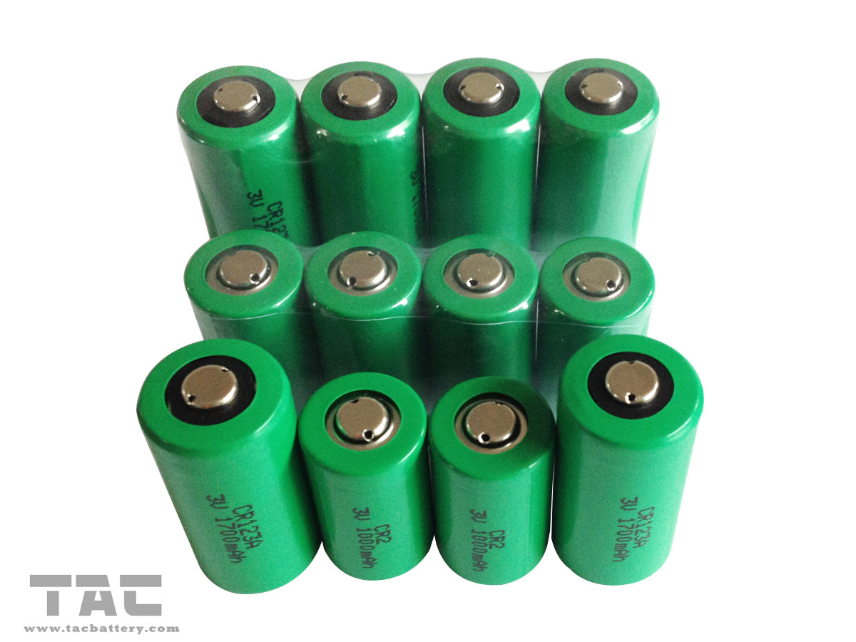 High Capacity 3.0V CR123A 1700mAh Li-Mn Battery