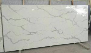 China Calacatta Gold Quartz Stone for Solid Surface and Countertop Non-porous Standard Sizes 108*26inch on sale 