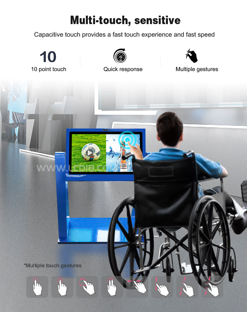 multi touch tablet inquiry kiosk with face recognition 