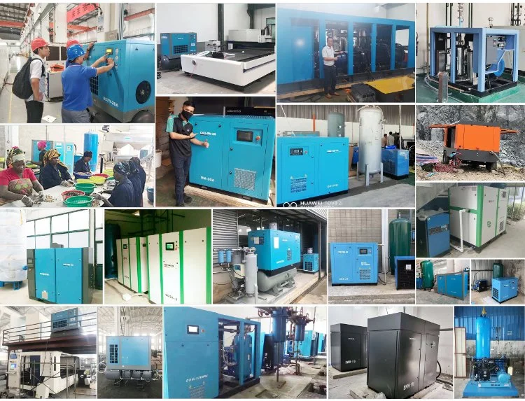 Energy Saving 40% 30HP Two Stage Compressor Air/ Water Cooling AC Power Rotary Pm VSD Screw Air Compressor with CE/ISO/ TUV Certificate