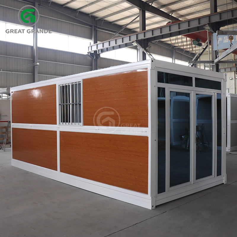 container homes fold out Wood Grain