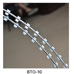 the blade type ofConcertina Cross Razor Wire With Blade Type BTO-10