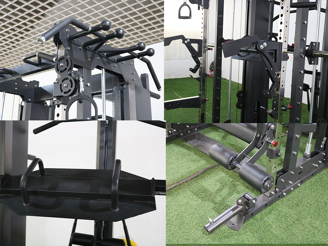 Light Commercial Home Gym Fitness Multi Functional Trainer Smith Machine
