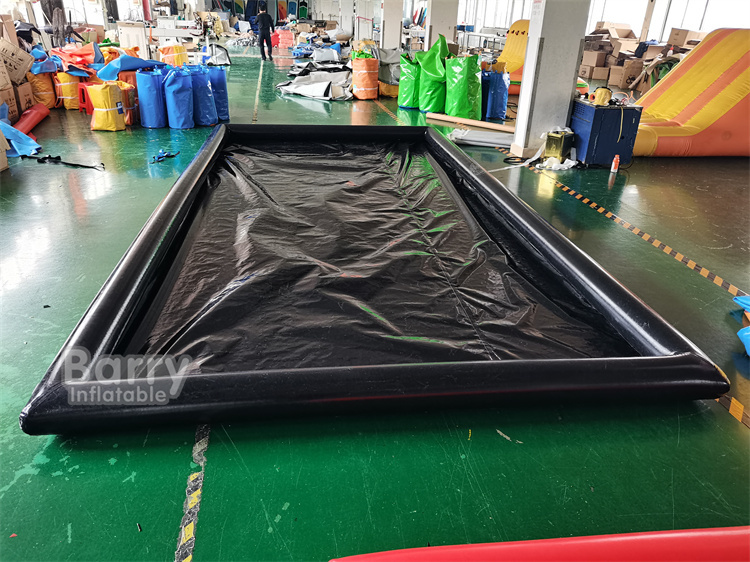 Customized Portable Pvc Water Ccollection Mat Car Wash Inflatable Car Wash Mat Inflatable Car Wash Mat With Cover