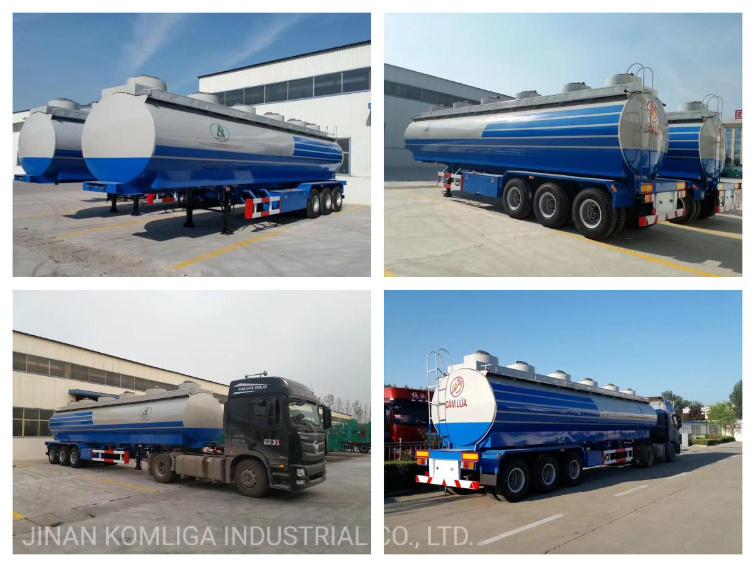 China Capacity 3 Axle Aluminum Fuel Oil Hot Sale Trailer Tanker Truck Used Fuel Tank Semi Trailer Truck