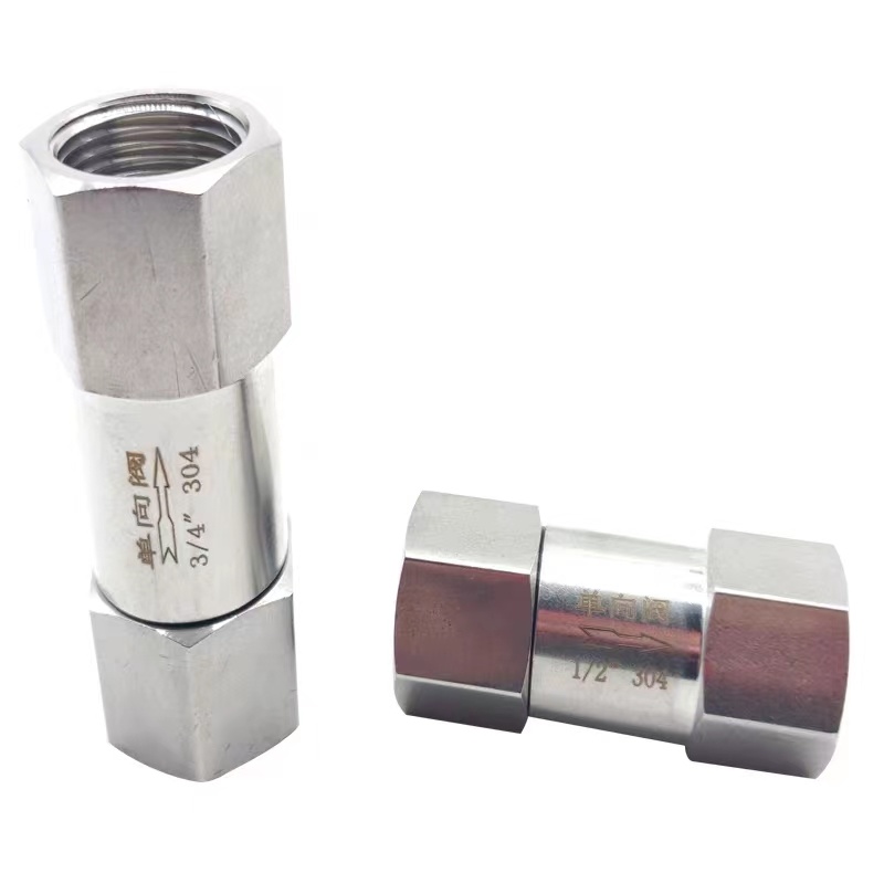 304/316 Stainless Steel Female Thread High Pressure Check Valve for Water Pipe
