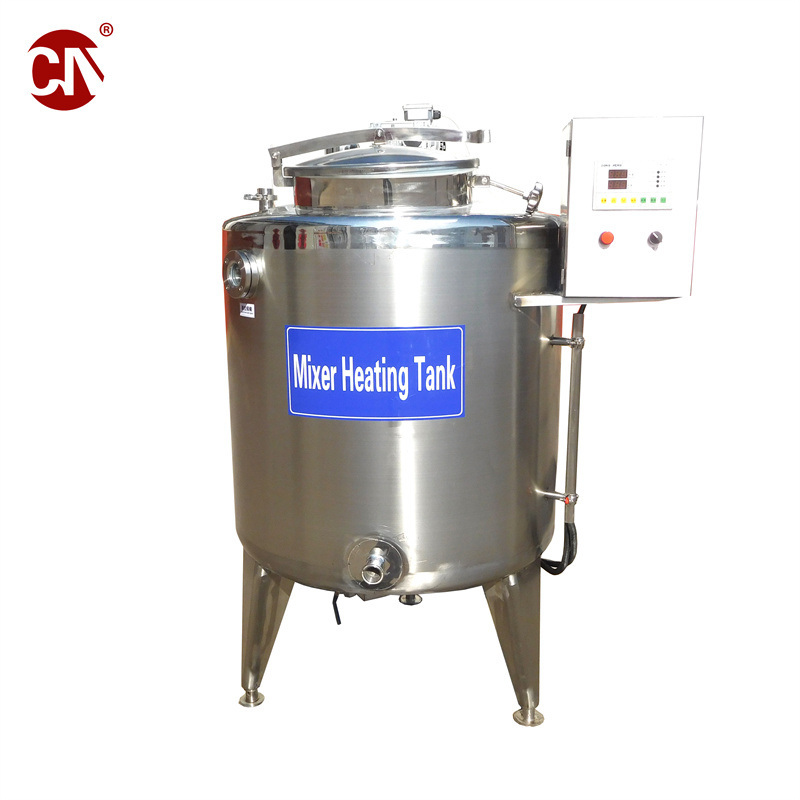 Electric Heated Mixing Tank with Agitator Stainless Steel Mixing Tank Juice Milk Storage Tank