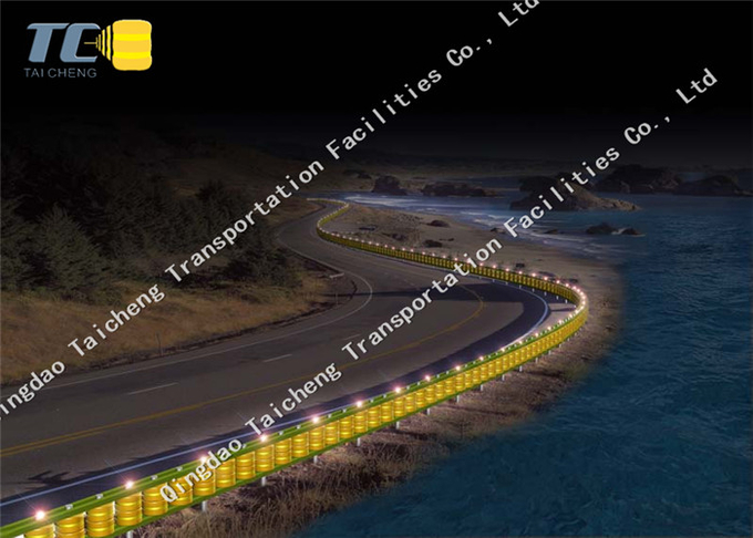 PU EVA Highway Rotating Barrier Guardrail Customization 4