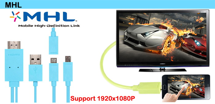 High Quality MHL Cable For Mobilephone 1080P