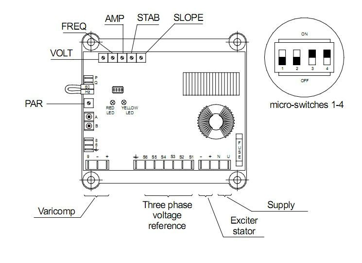 Marelli AVR M40FA640A/A Voltage Regulator