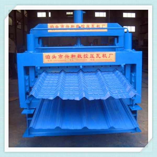 820 Glazed tile/860 Roof tile double layers roll forming equipment