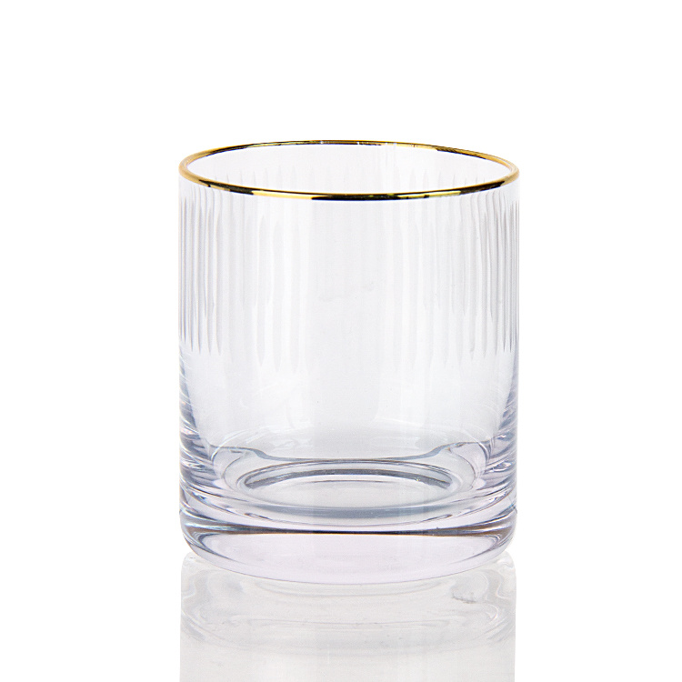 High Quality 230ml/270ml/340ml/350ml Crystal Whiskey Lead Free Creative Carved Whisky Glass Drinking Water Cup
