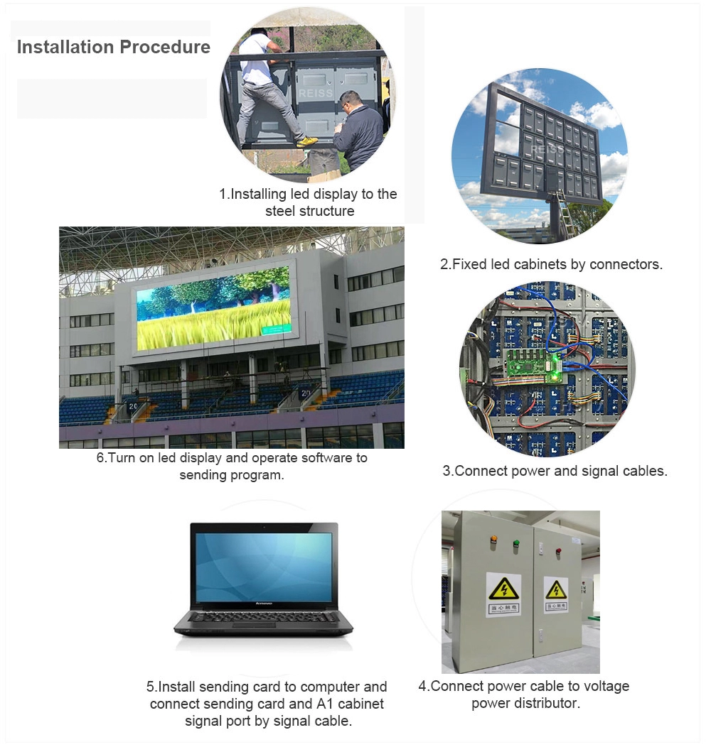 P4 Outdoor LED Advertising Screens , LED Video Wall Screen 64*32 Module Resolution