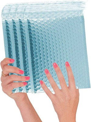 Ice Blue Bubble mailers