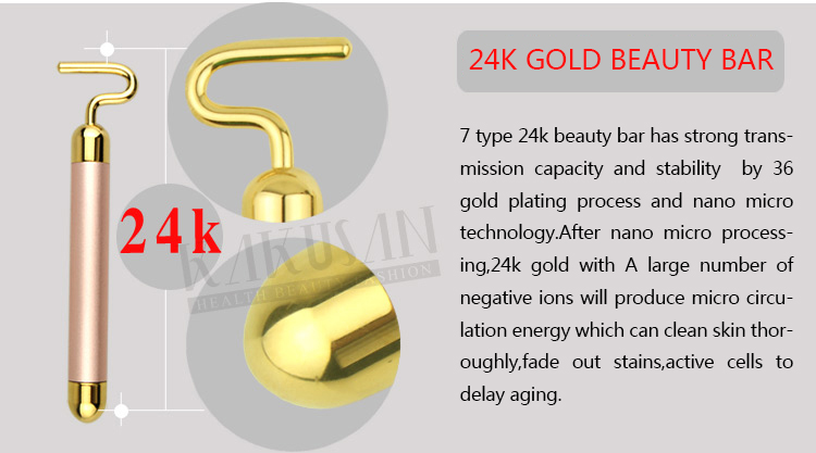 gold plated kakusan 24k vibration energy bar machine