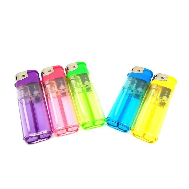 Plastic Electronic Torch Lighter with Butane Gas Lighter with Custom Lighters