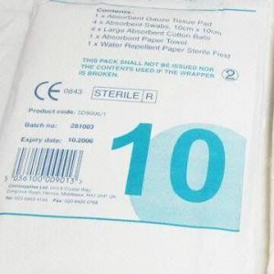 China Sterile dressing pack, absorbent paper towel on sale 