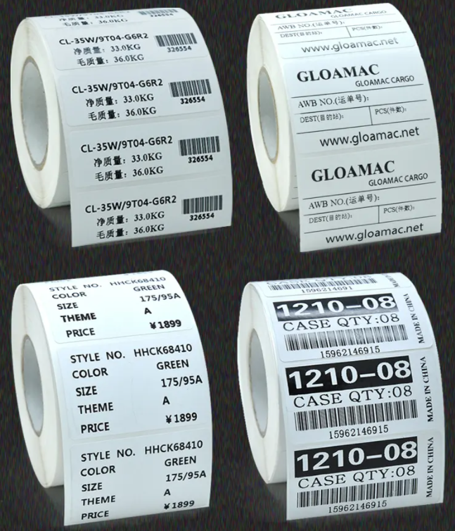 52g 55g Scratch Resistant Thermal Paper Jumbo Rolls Label Stock Material 